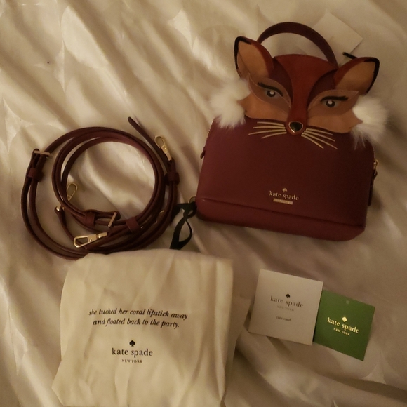 NWT 🦊 Kate Spade So Foxy Fox Binx Backpack - Picture 10 of 14